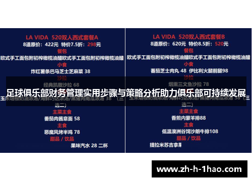 足球俱乐部财务管理实用步骤与策略分析助力俱乐部可持续发展